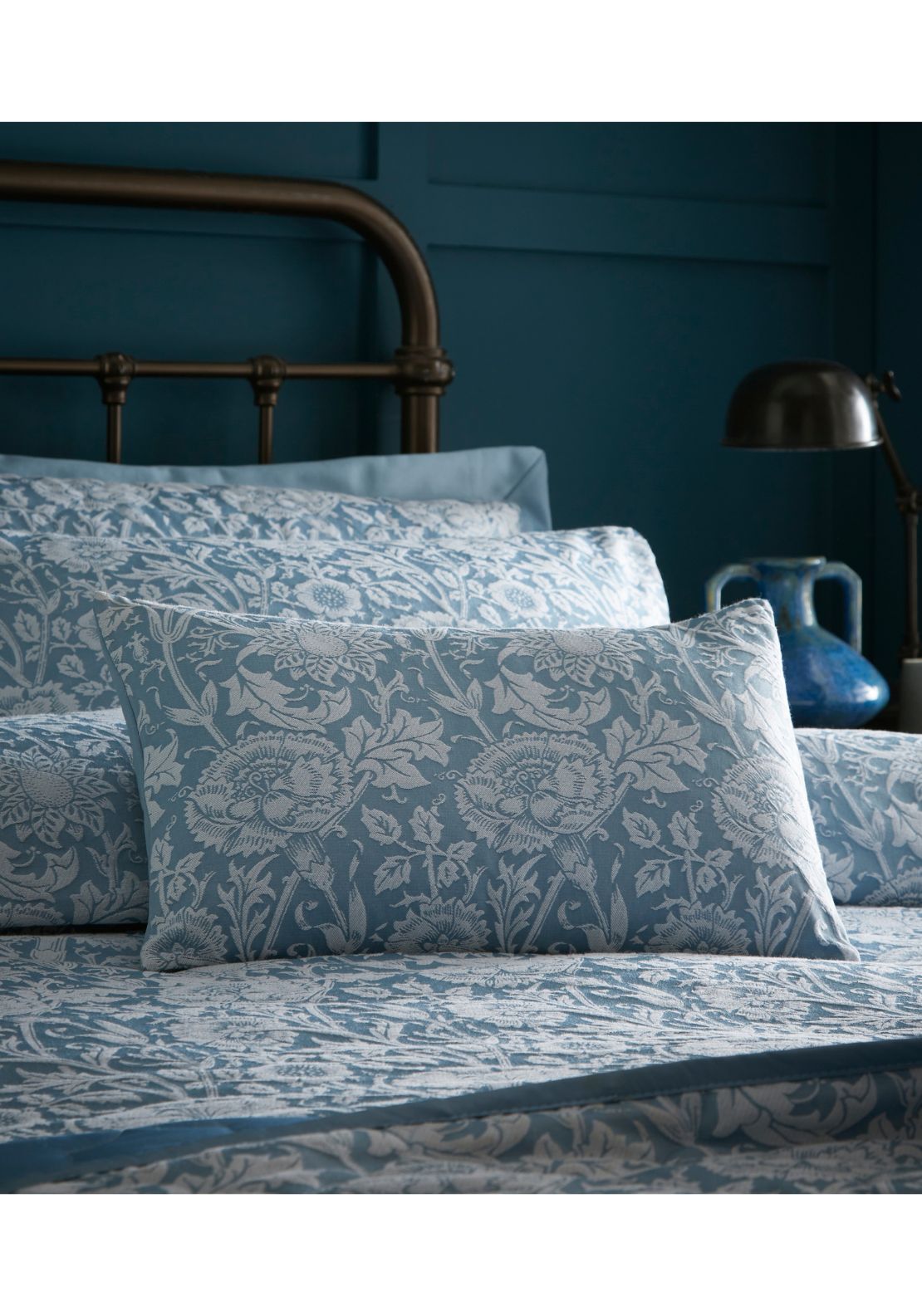 The Home Cornflower Boudoir Cushion - Blue 1 Shaws Department Stores