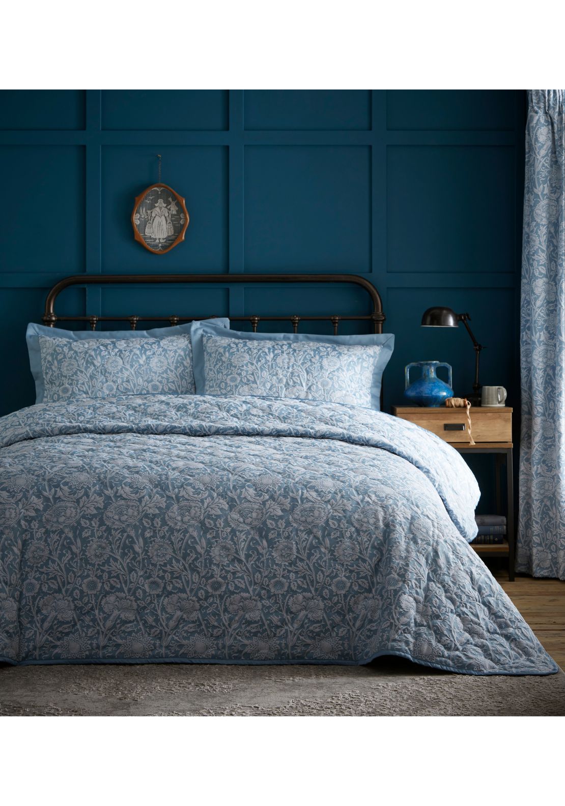 The Home Cornflower Throw 254 X 254 - Blue 1 Shaws Department Stores