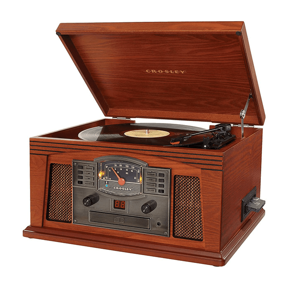 Crosley CR42E-PA4 Lancaster Entertainment Center - Paprika 3 Shaws Department Stores
