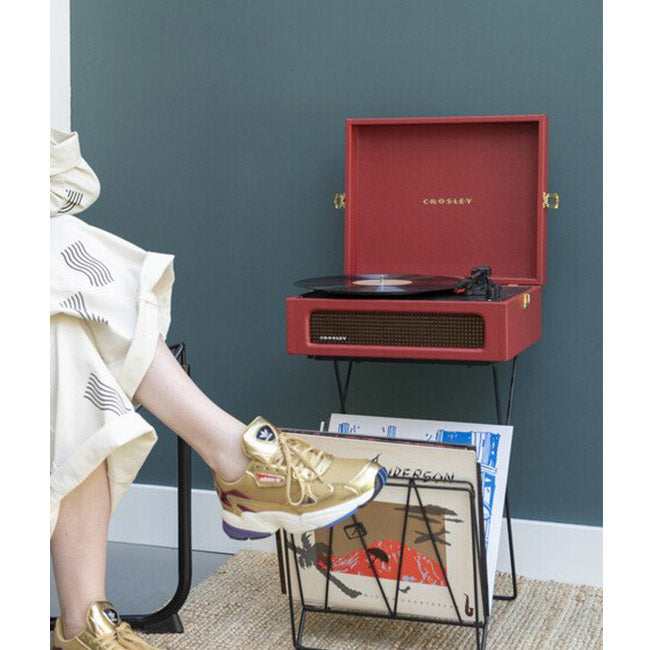 Crosley CR8017B-BUR Voyager 2-Way Bluetooth Record Player - Burgundy 5 Shaws Department Stores