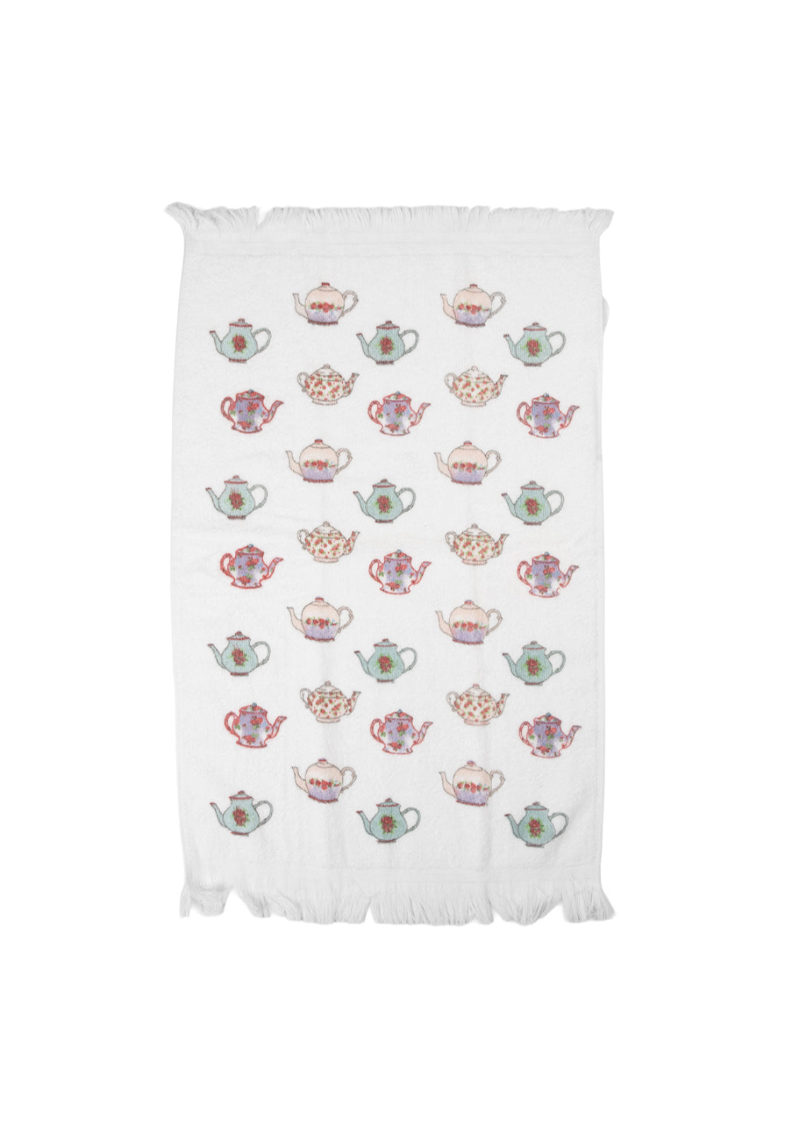 100% Cotton Guest Hand Towel - Teapot