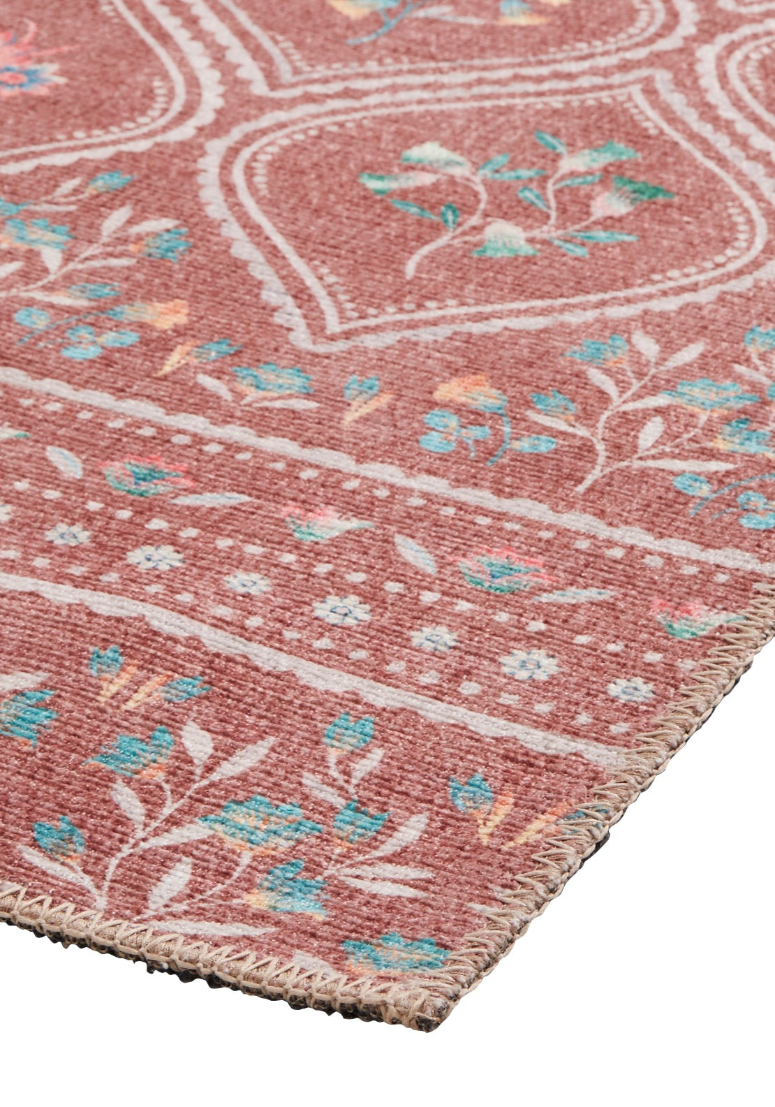 Catherine Lansfield Cameo Floral Rug - Blue 4 Shaws Department Stores