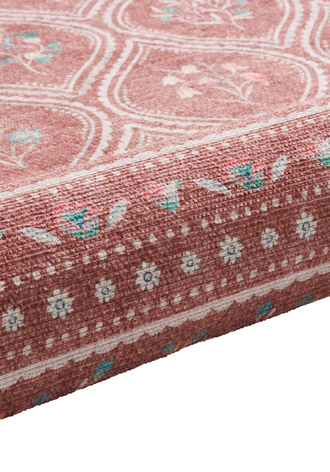 Catherine Lansfield Cameo Floral Rug - Blue 5 Shaws Department Stores