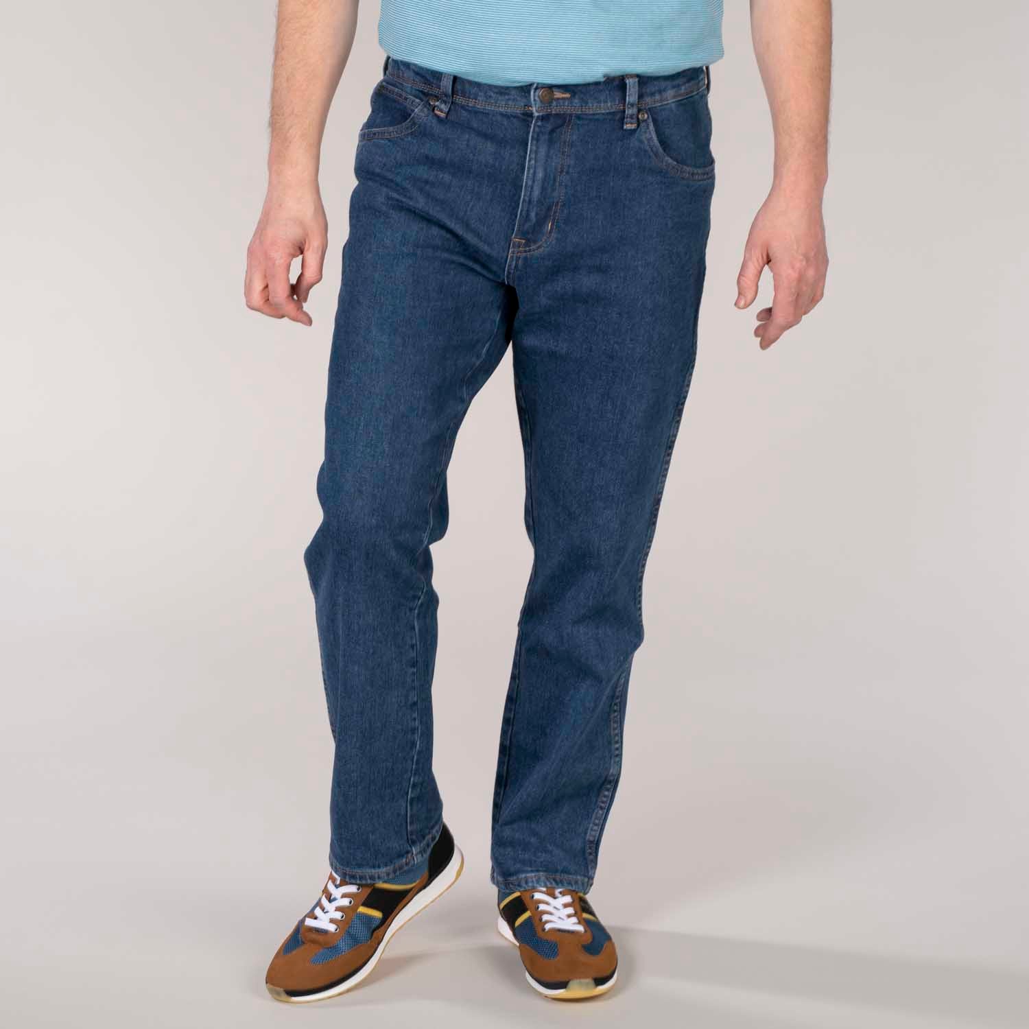 Wrangler Regular Fit Standard Denim Jean - Darkstone 1 Shaws Department Stores