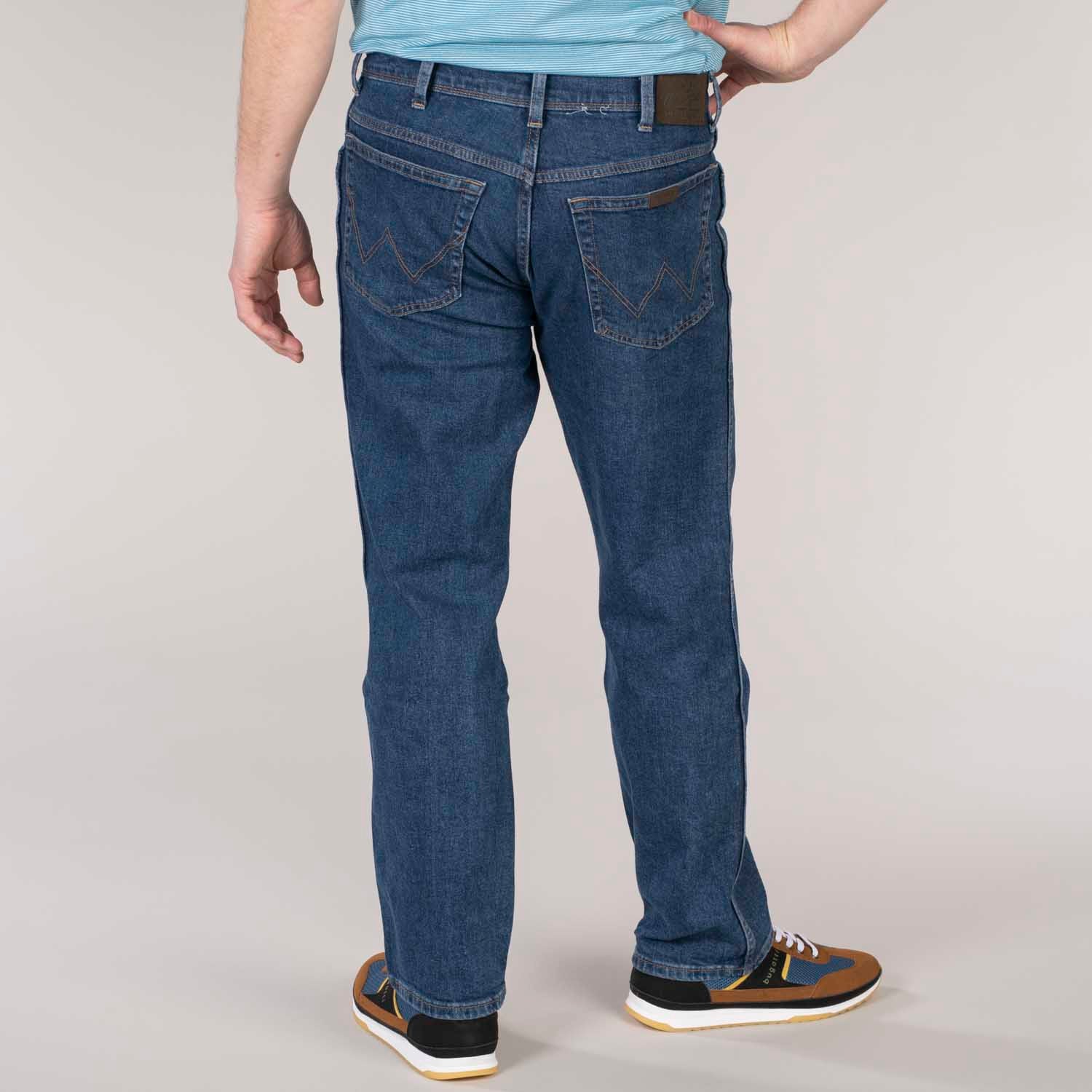 Wrangler Regular Fit Standard Denim Jean - Darkstone 2 Shaws Department Stores