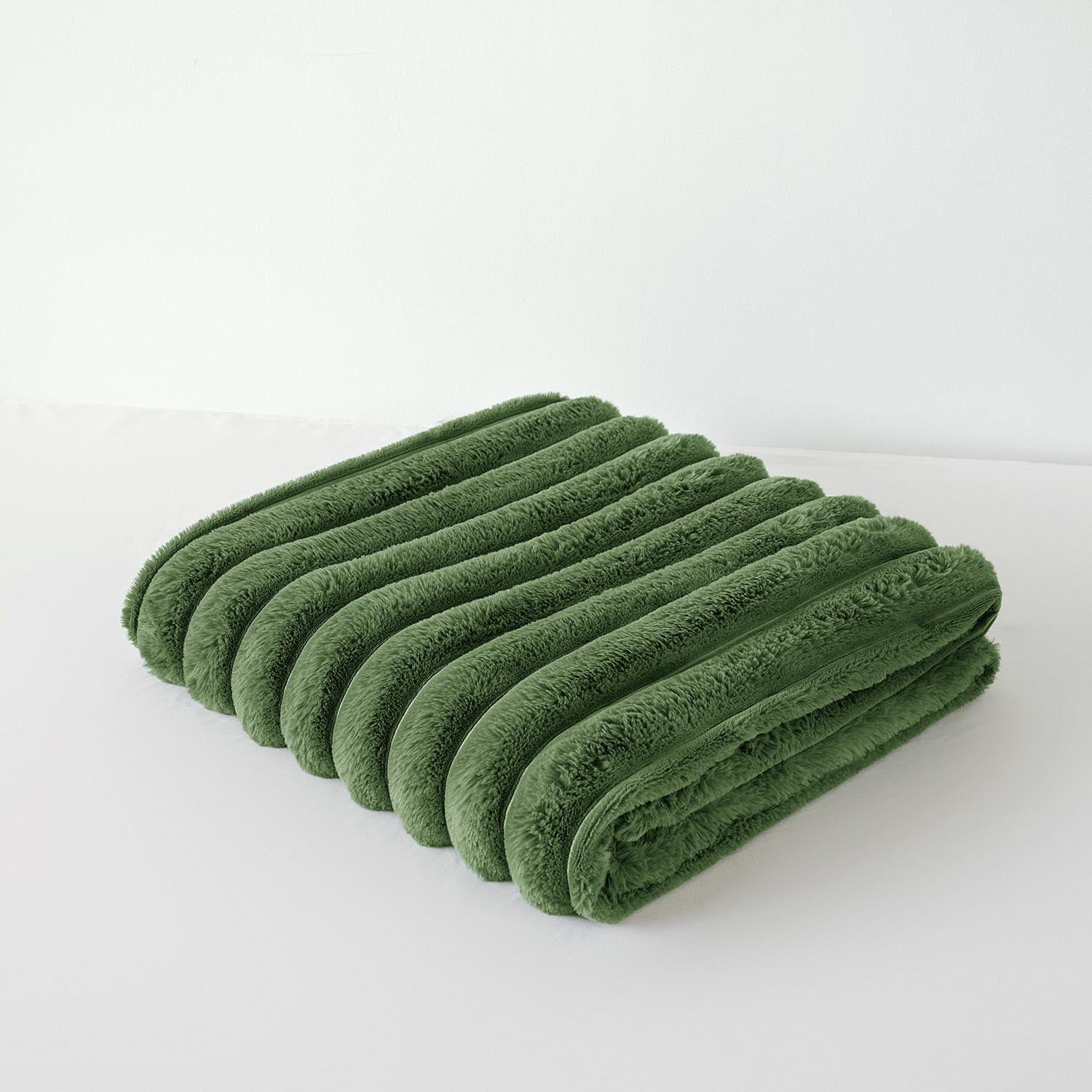 The Home Collection Cord Throw - Olive 2 Shaws Department Stores