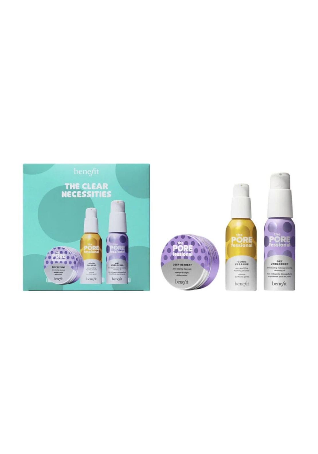 Benefit The Clear Necessities Mini Pores Cleansers & Mask 1 Shaws Department Stores