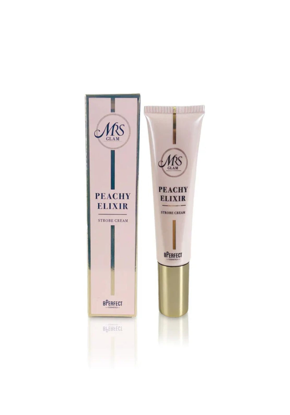 Bperfect Mrs Glam Peachy Elixir Strobe 35ml 1 Shaws Department Stores