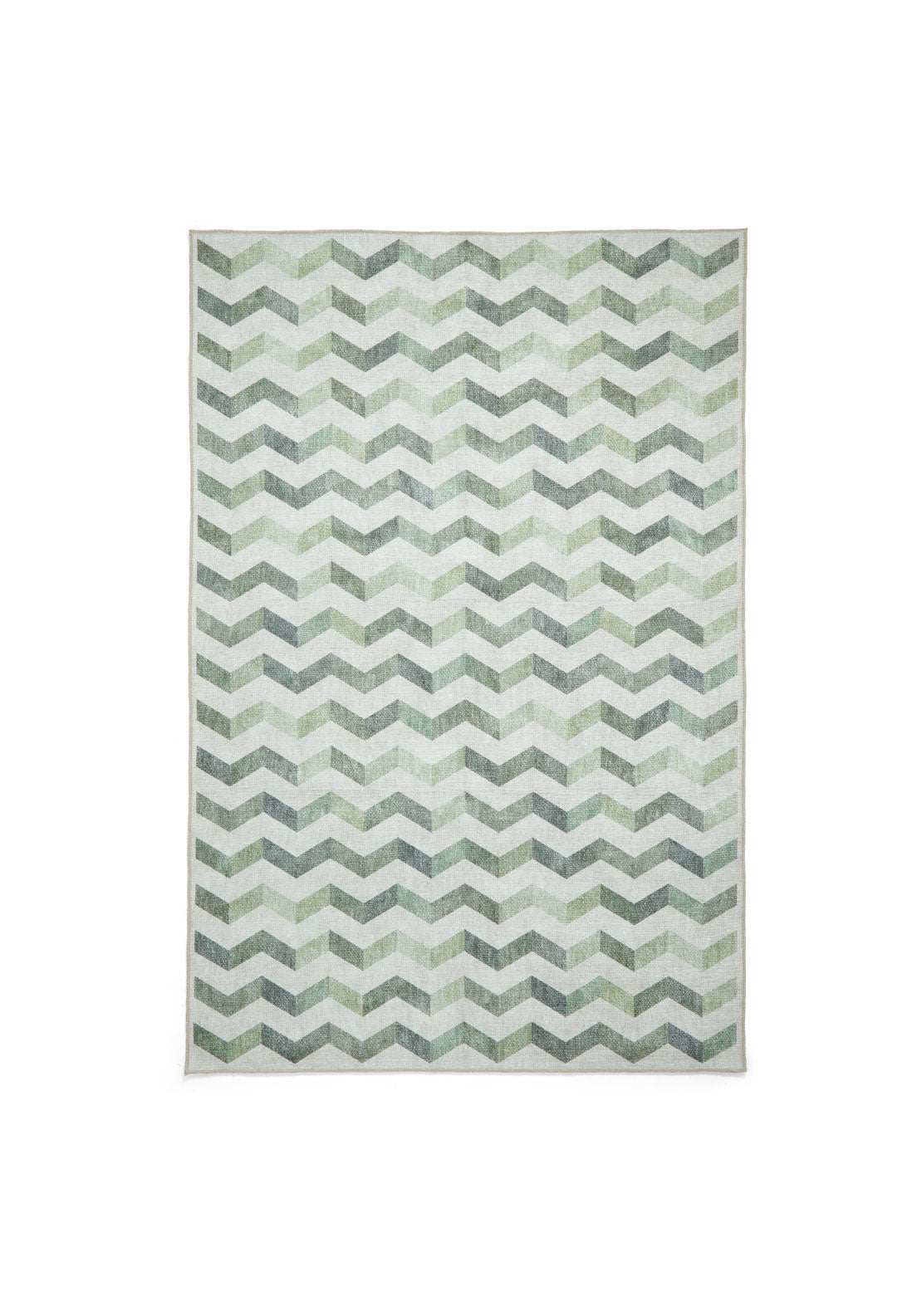 The Home Collection Coral Modern Waves Washable Rug - Green 1 Shaws Department Stores