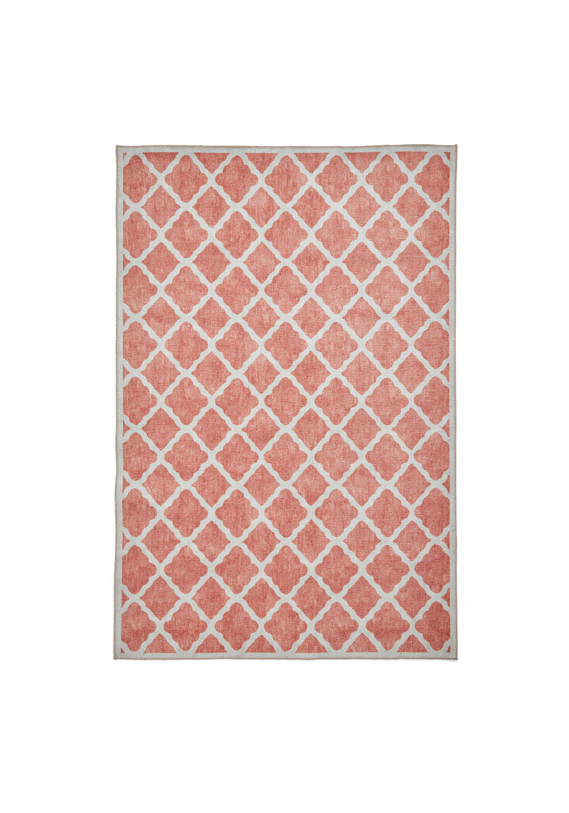 The Home Collection Coral Modern Diamond Washable Rug - Orange 1 Shaws Department Stores