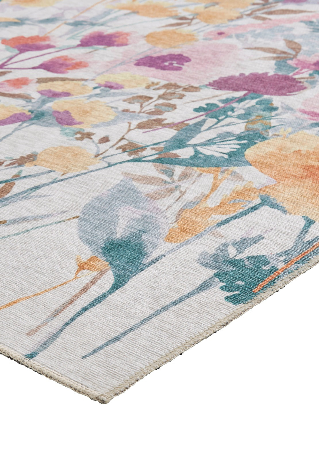 Catherine Lansfield Country Floral Rug - Yellow 6 Shaws Department Stores