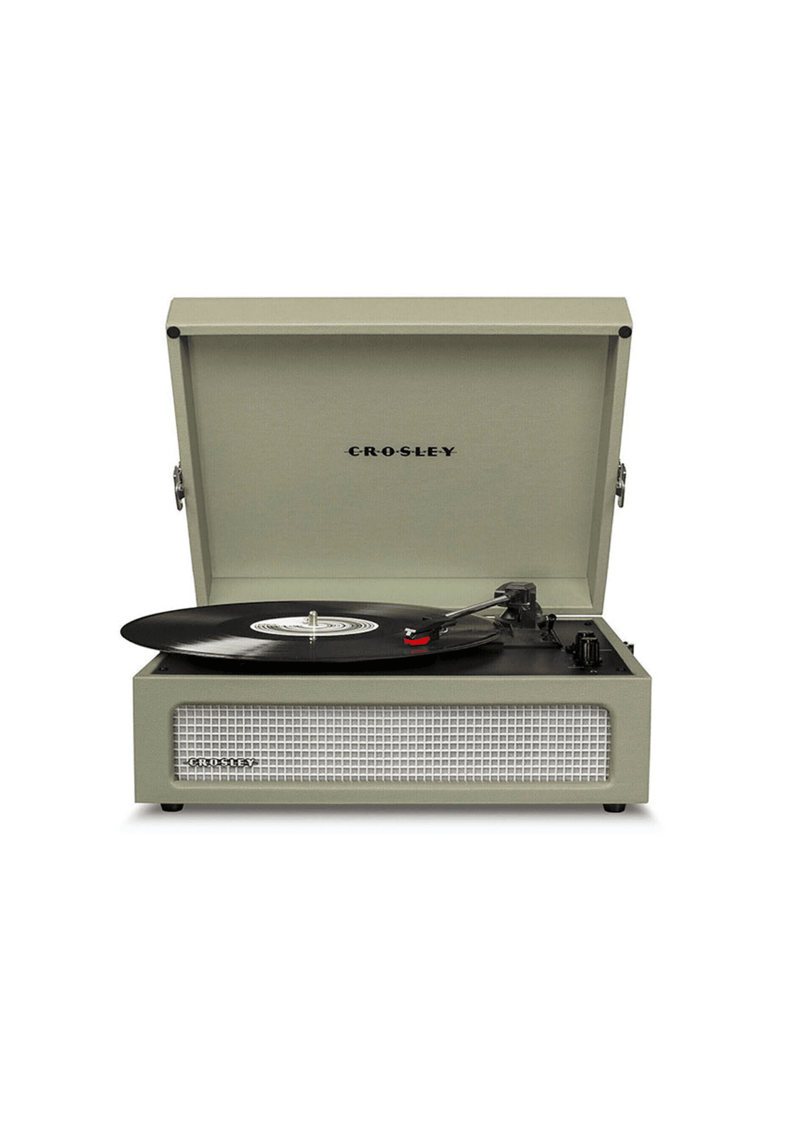 Crosley Voyager Portable Turntable with Bluetooth Receiver and Built-in Speakers - Sage - CR8017B-SA4 1 Shaws Department Stores