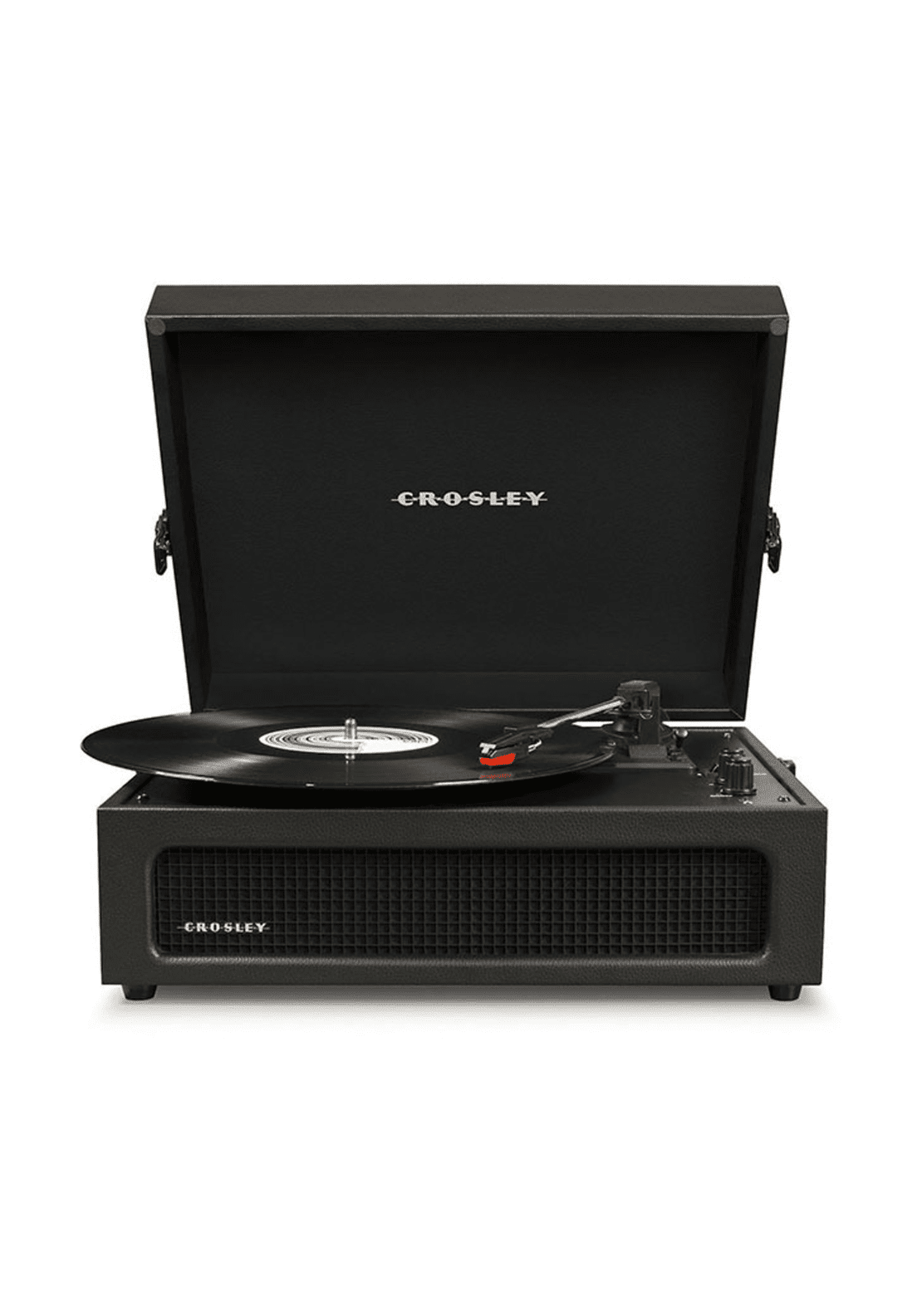 Crosley Voyager Portable Turntable with Bluetooth Receiver and Built-in Speakers – Black - CR8017B-BK 1 Shaws Department Stores