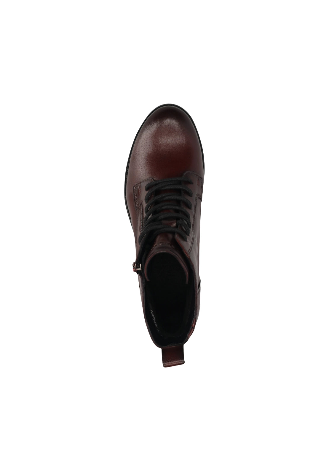 Bagatt Lace Up Side Zip Ankle Boots - Bordo 3 Shaws Department Stores