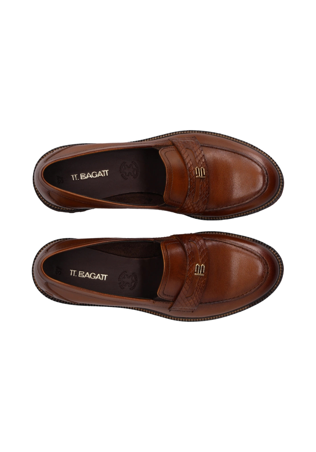 Bagatt Slip On Low Profile Shoe - Cognac 6 Shaws Department Stores