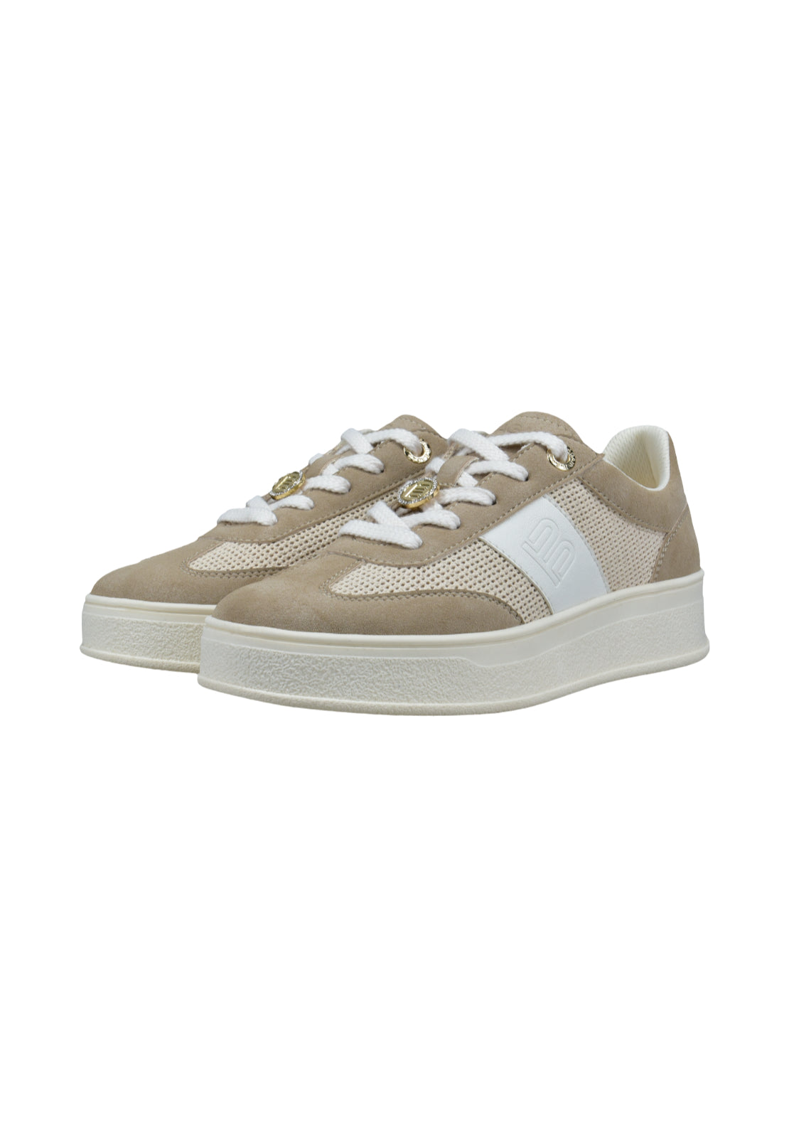 Bagatt Chunky Trainer - Beige/off White 4 Shaws Department Stores