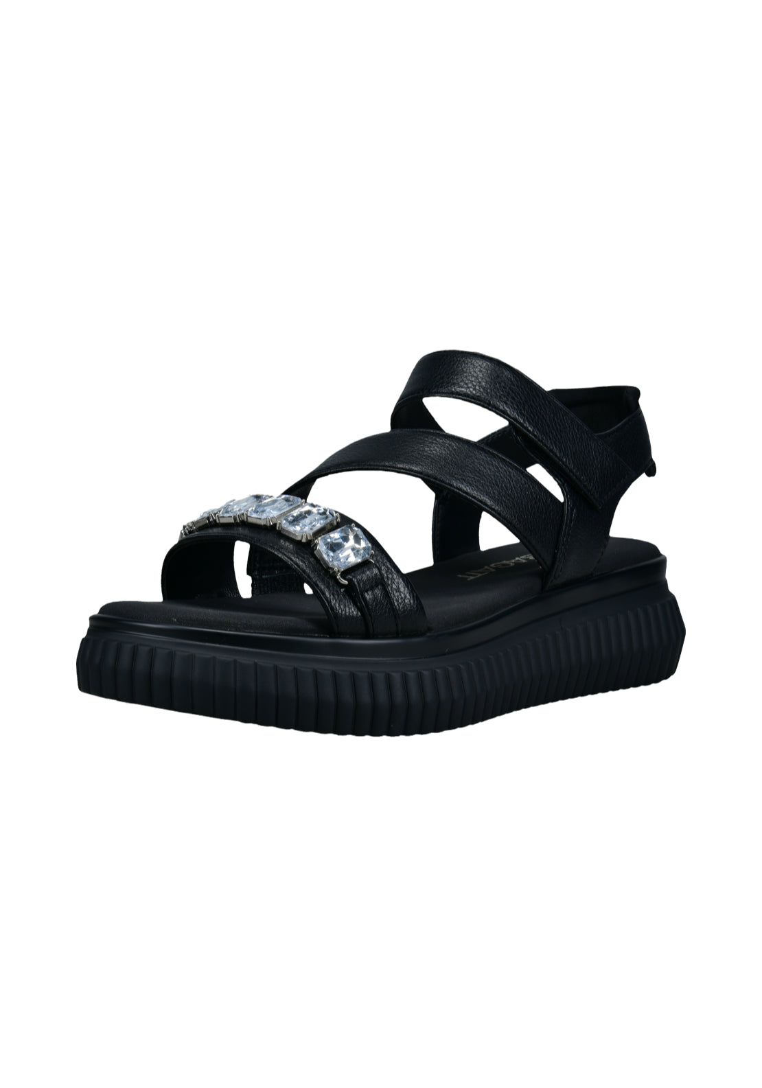 Bagatt Platform Strappy Sandal - Black 3 Shaws Department Stores