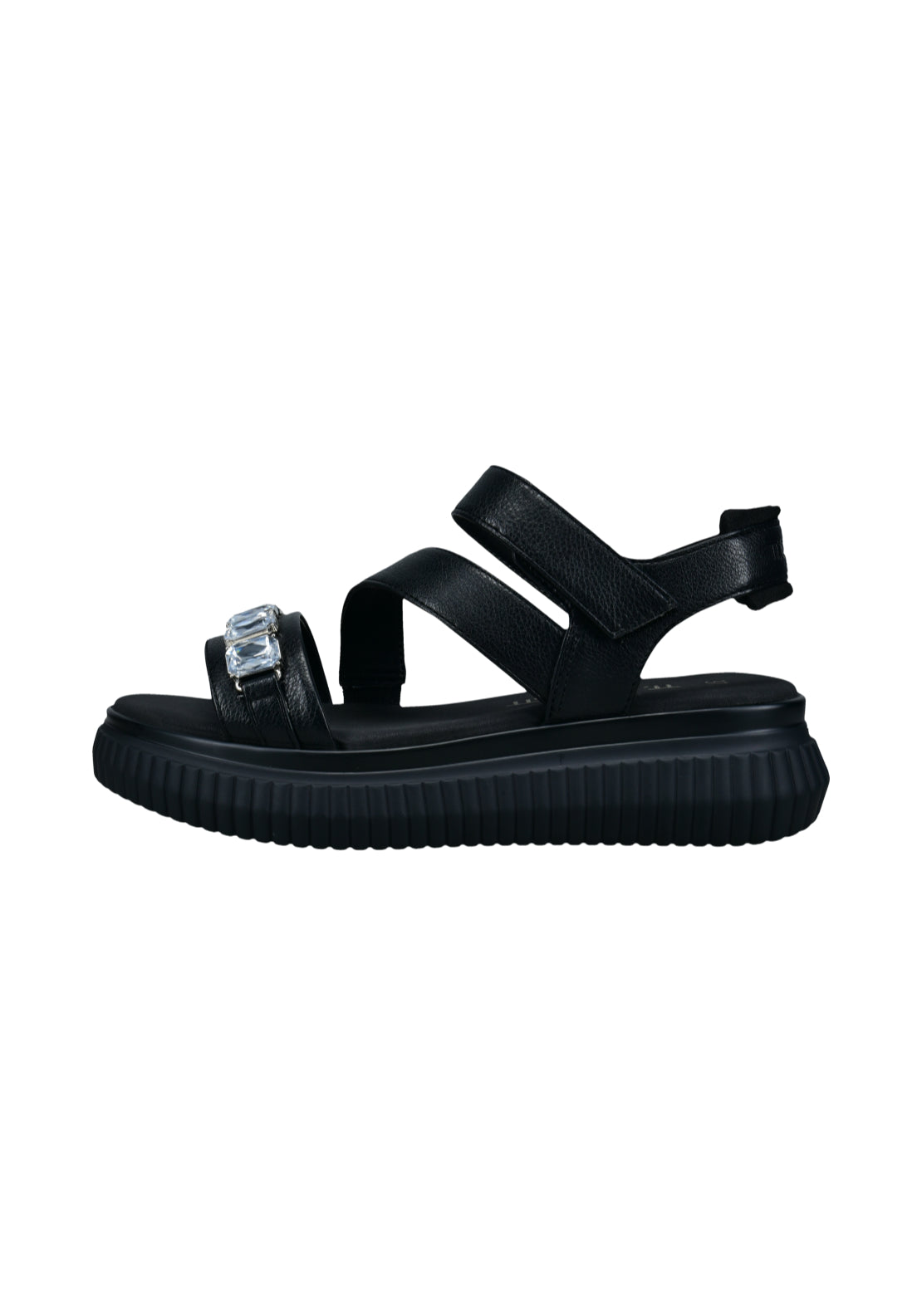 Bagatt Platform Strappy Sandal - Black 1 Shaws Department Stores