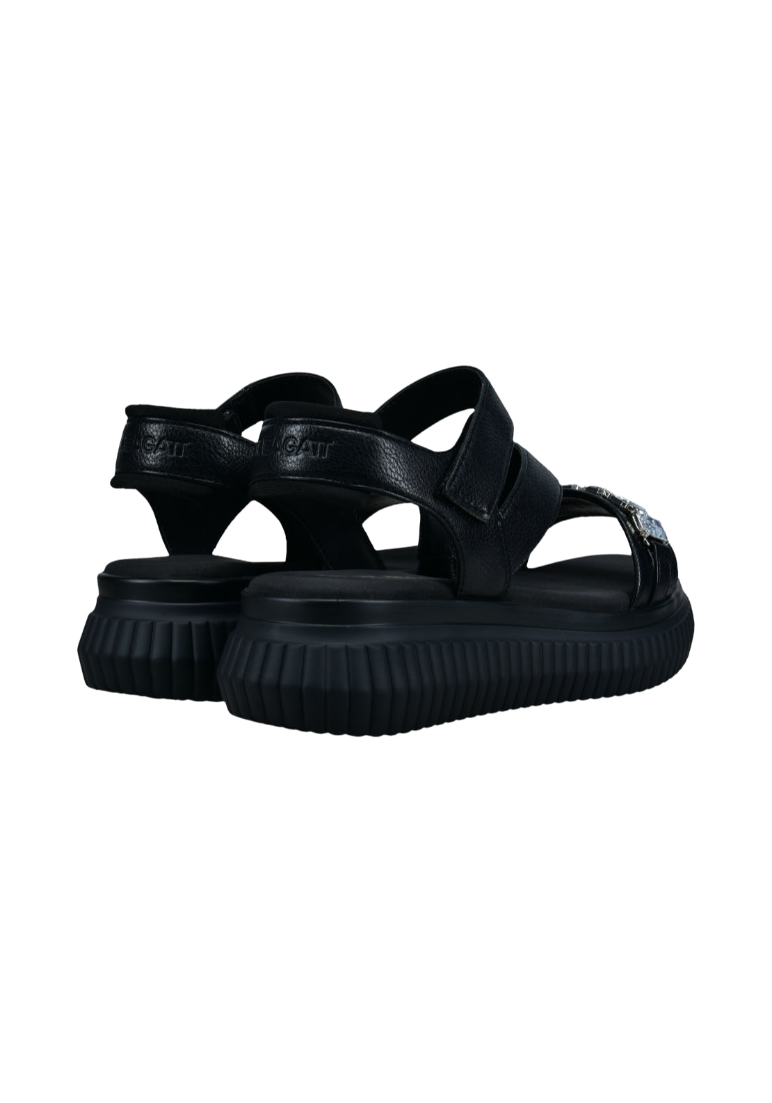 Bagatt Platform Strappy Sandal - Black 5 Shaws Department Stores