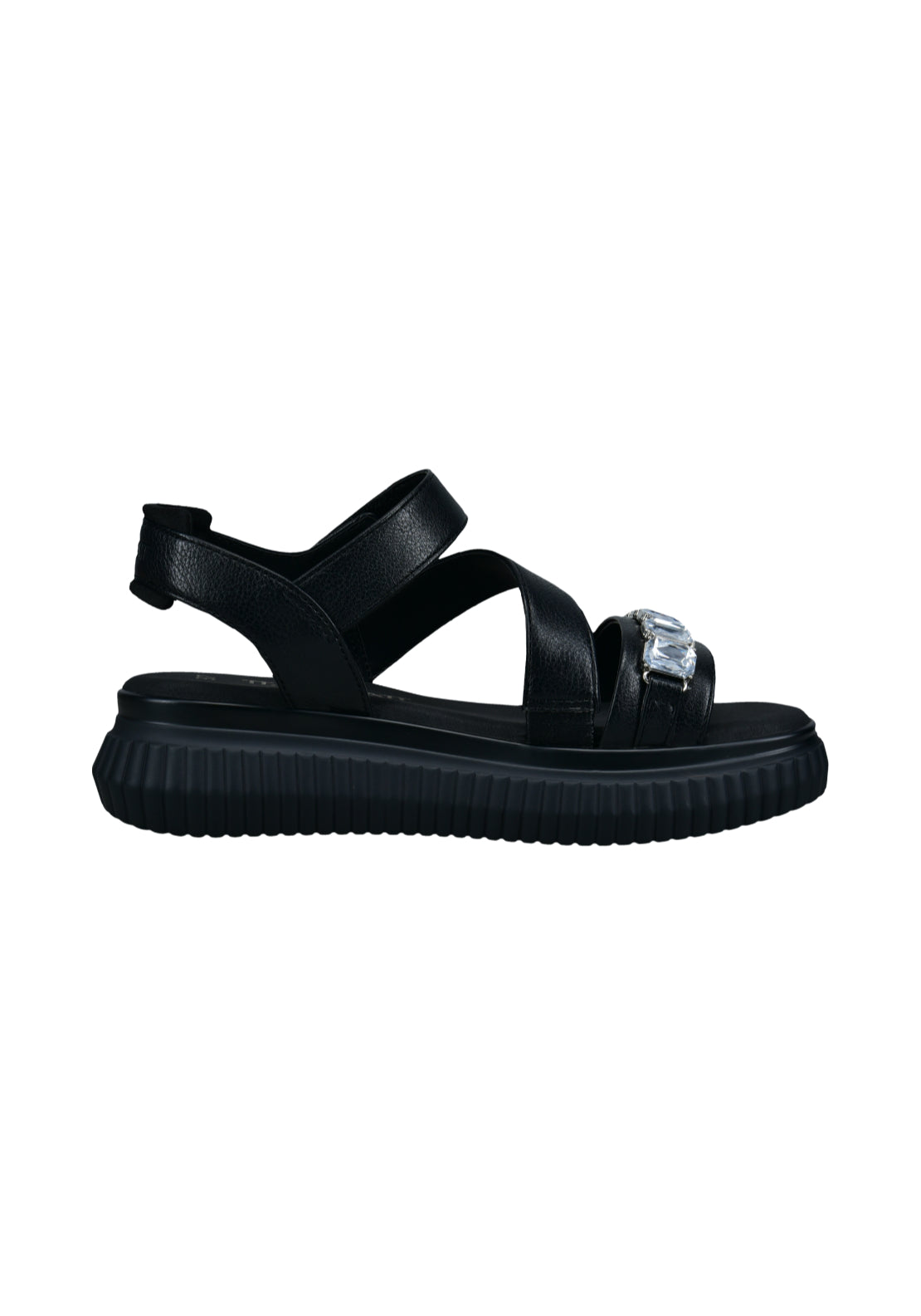Bagatt Platform Strappy Sandal - Black 2 Shaws Department Stores