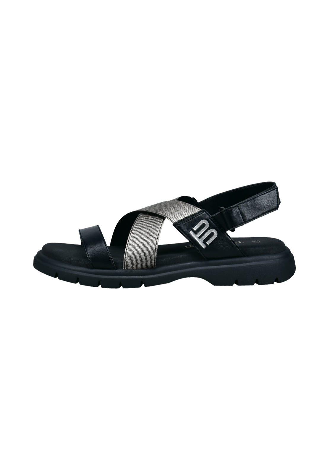 Bagatt Flat Strappy Sandal - Beige/metallic 1 Shaws Department Stores