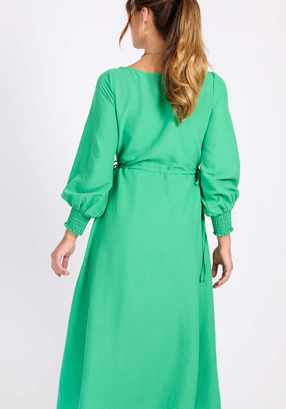 Little Mistress Green Midaxi Dress - Green 4 Shaws Department Stores