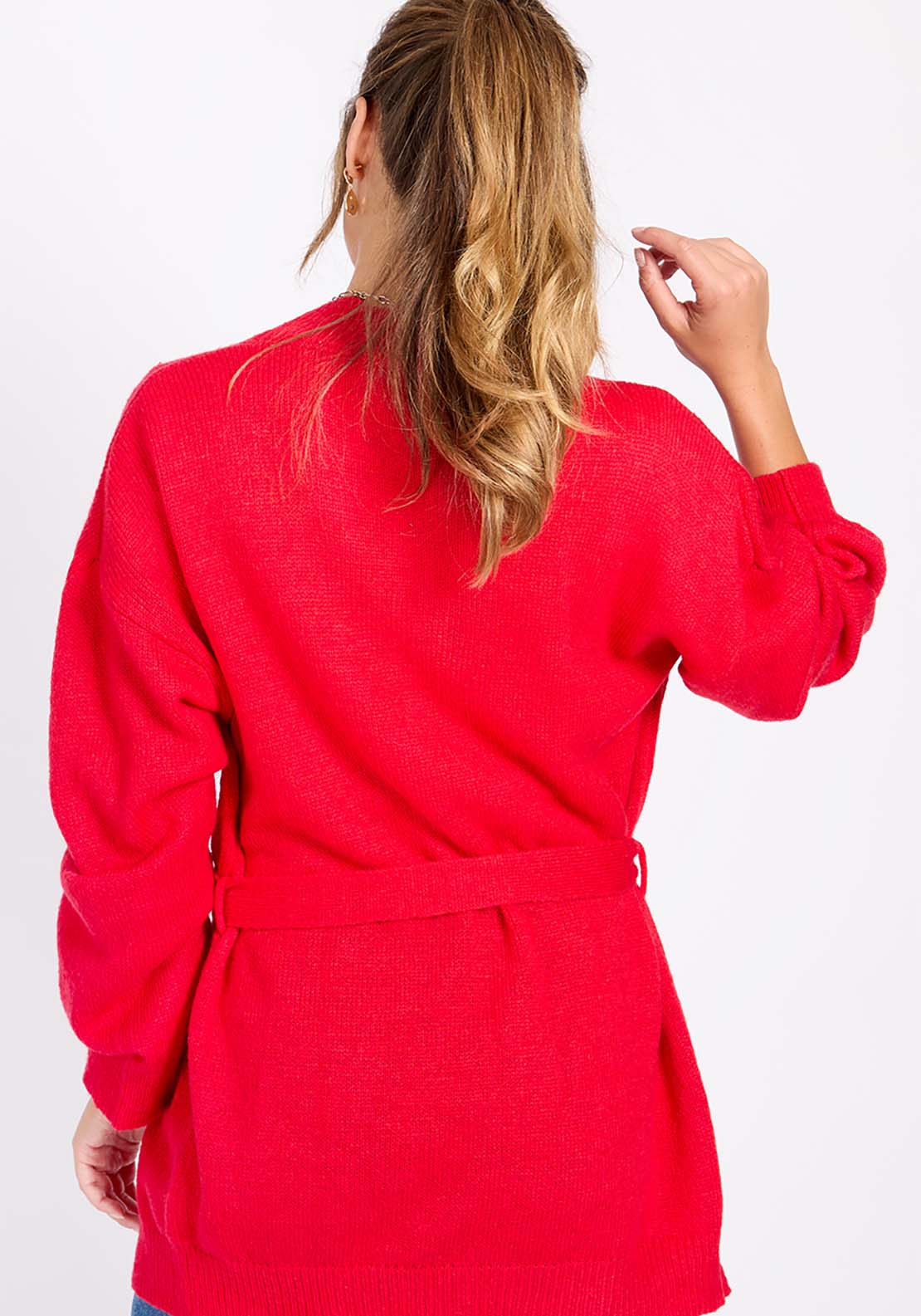 Little Mistress Tomato Knitted Cardigan - Tomato 4 Shaws Department Stores