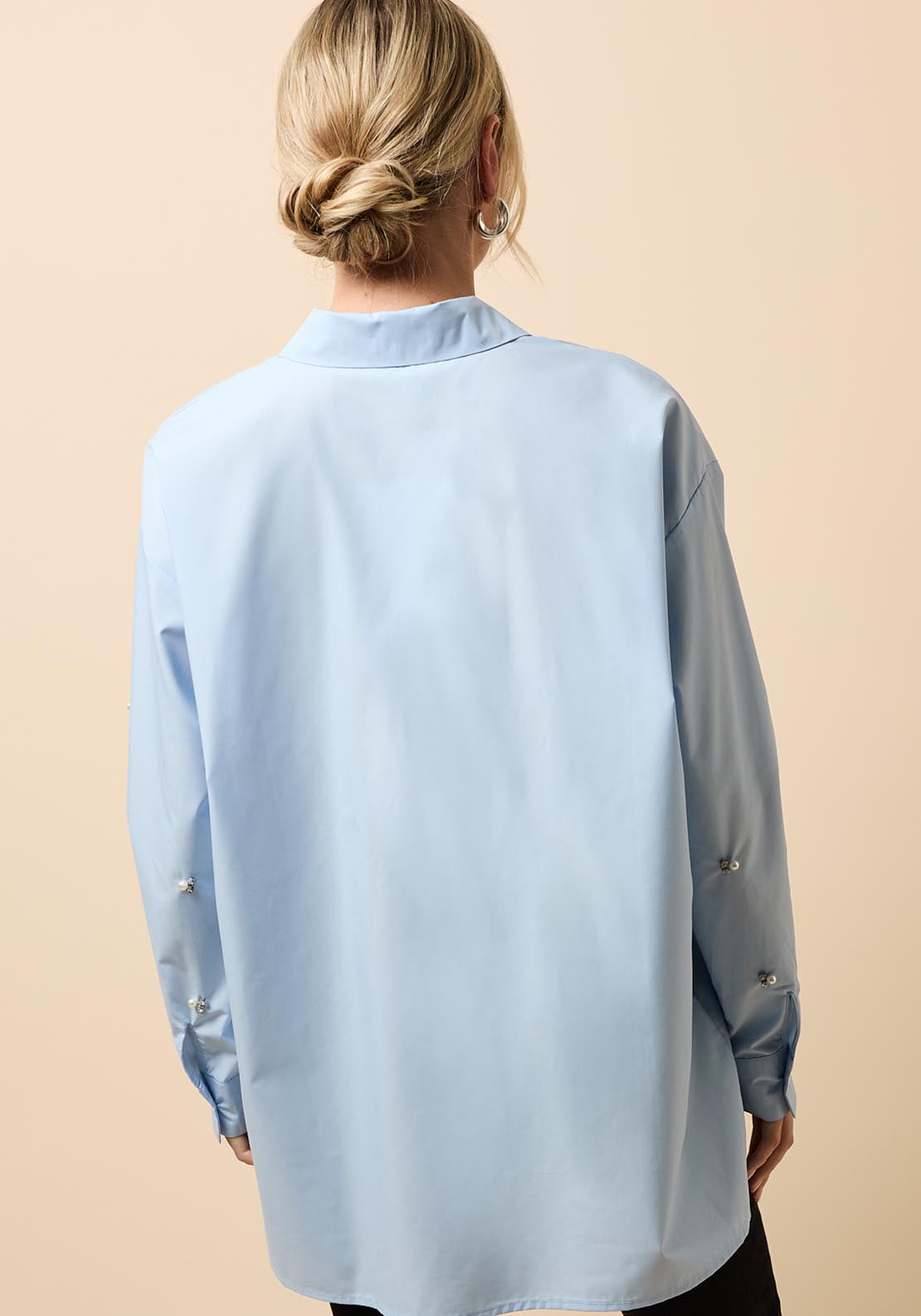 Embellished Shirt - Blue