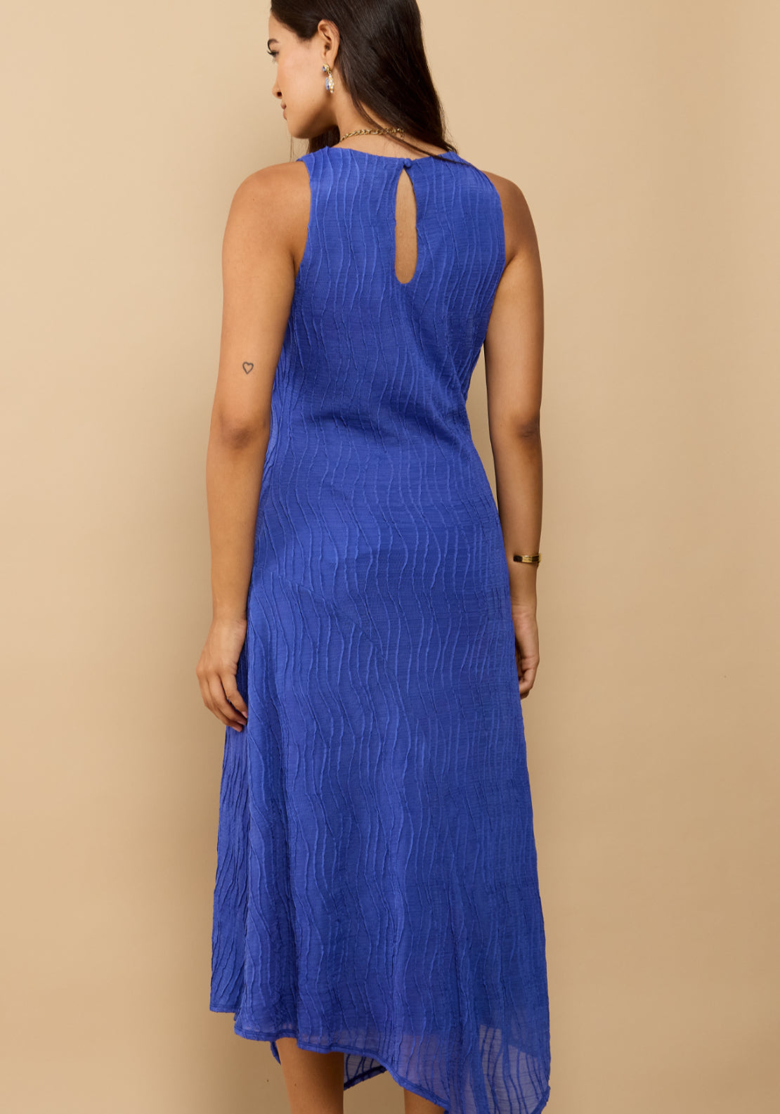 Melina Textured Dress - Blue