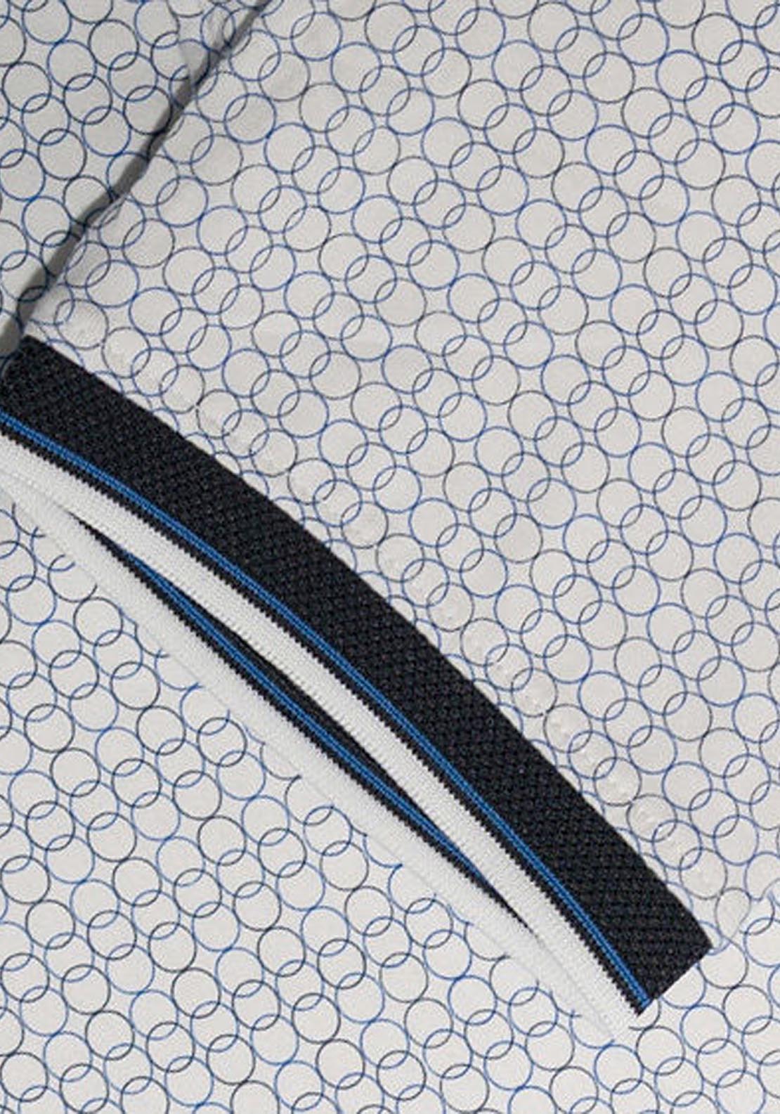 Mineral Danny Aop Polo - Ecru/navy 4 Shaws Department Stores