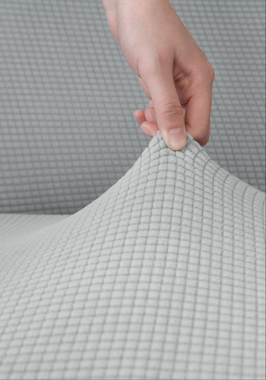 The Home Collection 1 Seater Delby Sofa Cover - Grey 2 Shaws Department Stores