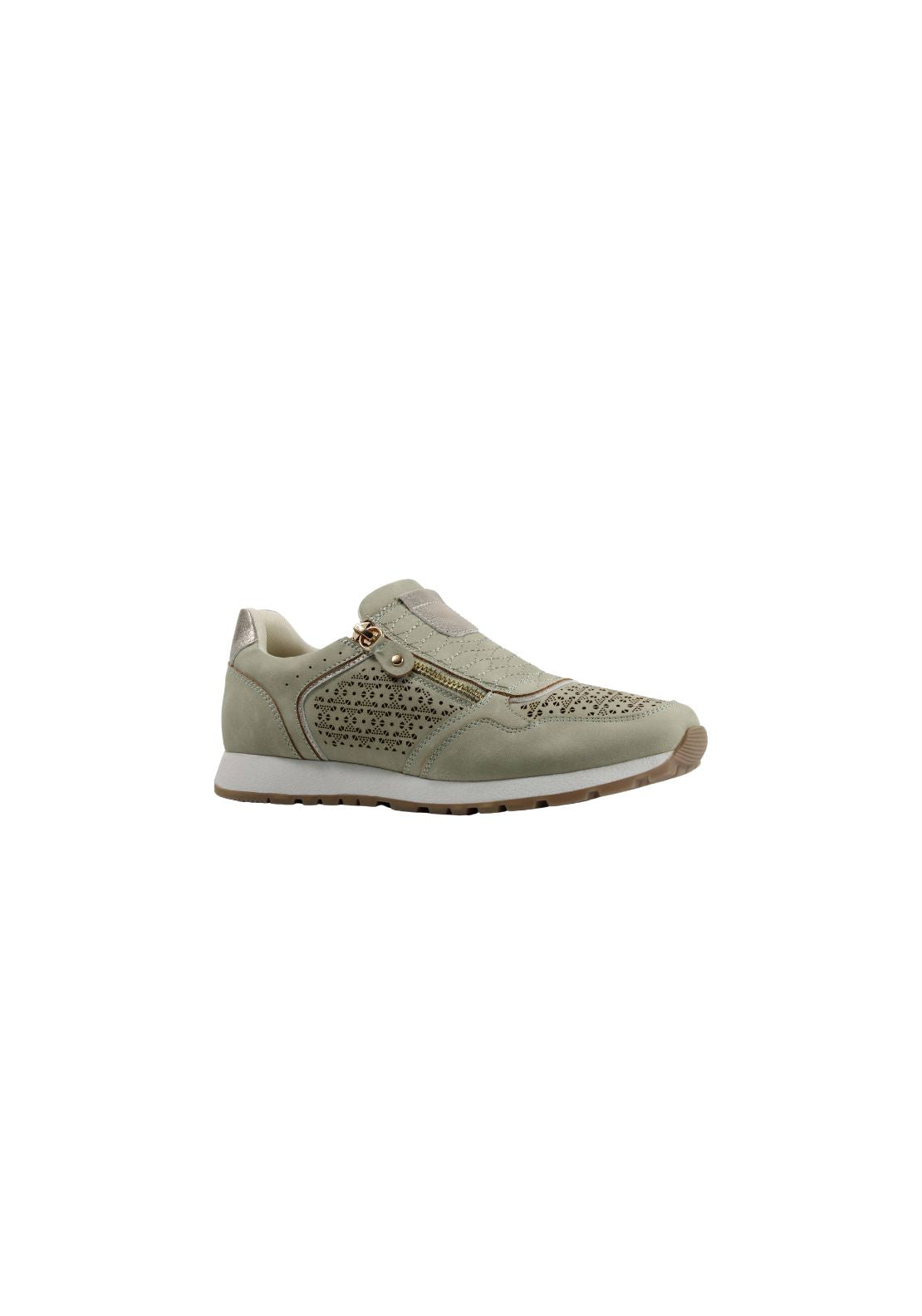 Susst Zip Front Trainer - Sage Green 1 Shaws Department Stores