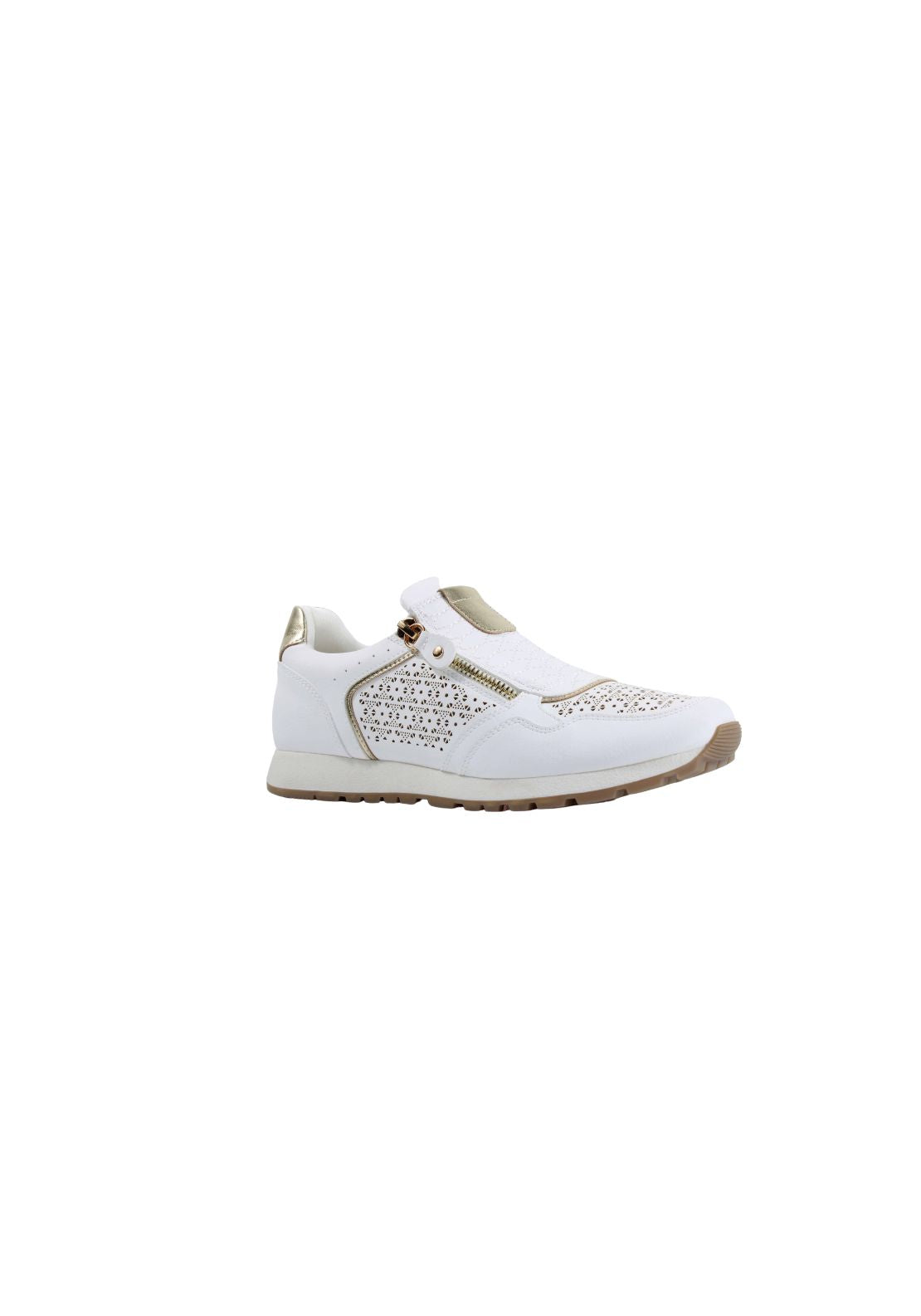 Susst Zip Front Trainer - White 1 Shaws Department Stores