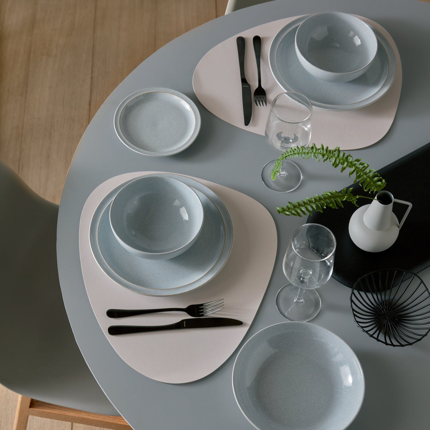 Denby Dove Grey 12 Piece Tableware Set 3 Shaws Department Stores