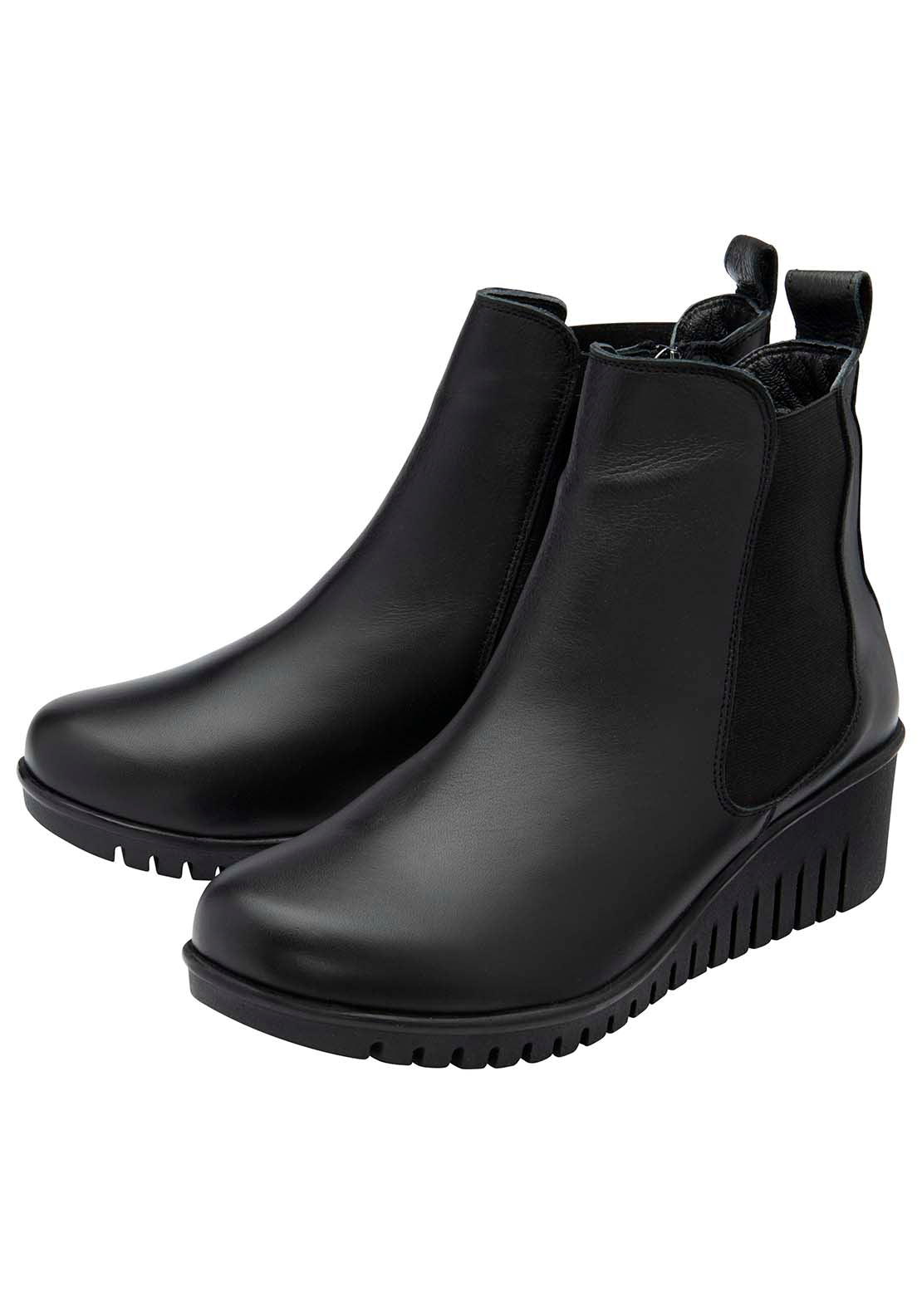 Lotus Dresden Ladies Ankle Boot - Black Leather 1 Shaws Department Stores