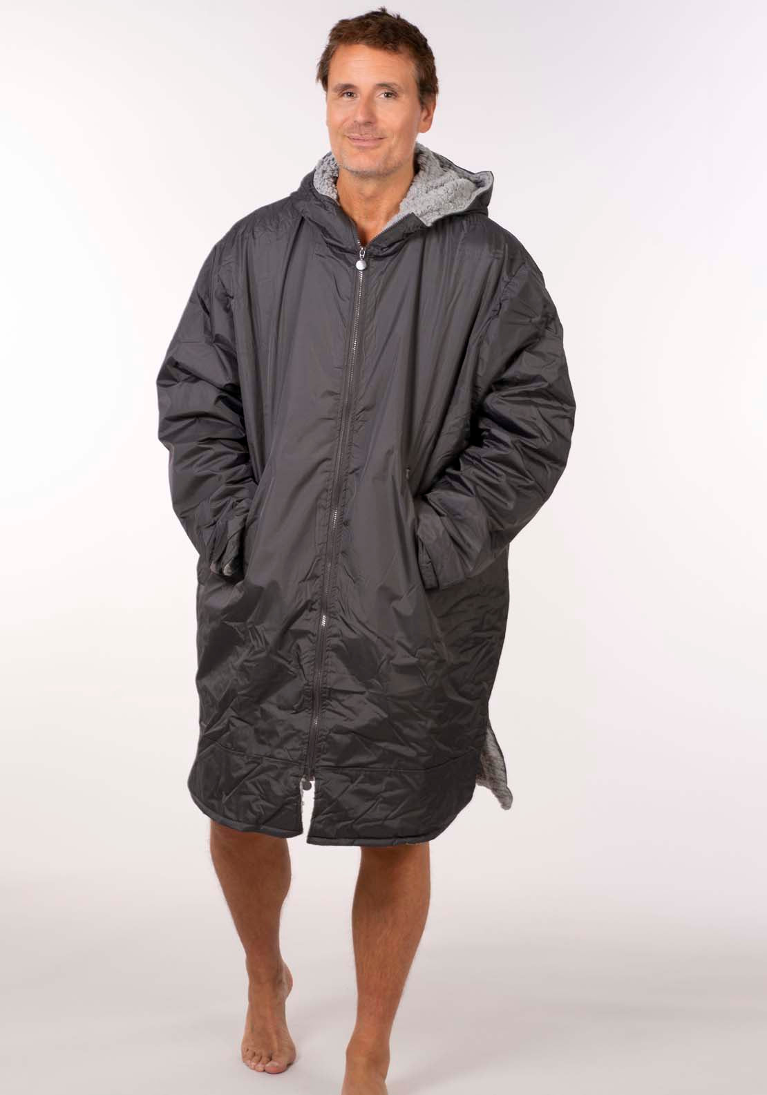 The Home Collection Dry Changing Robe - Charcoal & Silver 5 Shaws Department Stores
