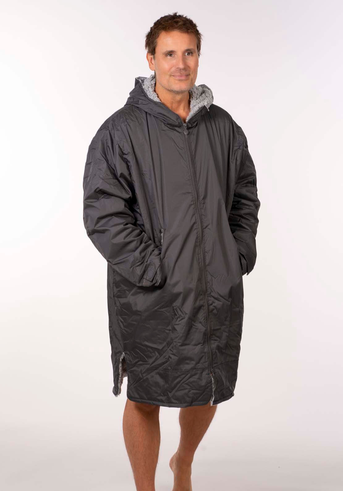 The Home Collection Dry Changing Robe - Charcoal & Silver 6 Shaws Department Stores