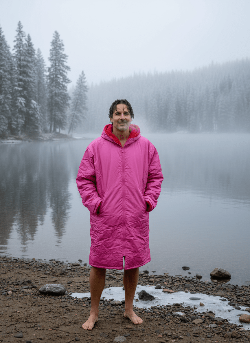 The Home Dry Changing Robe - Pink / Red 2 Shaws Department Stores