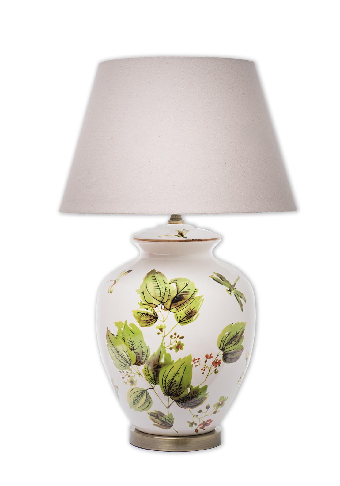 The Home Collection Floral Ceramic Table Lamp - Green 1 Shaws Department Stores