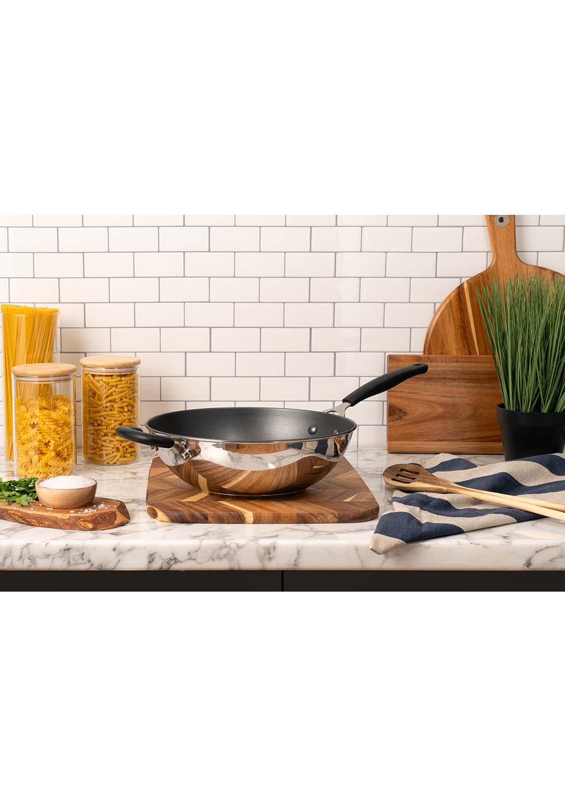 Meyers Prestige Made To Last Stirfry With Helper Handle 29cm 2 Shaws Department Stores