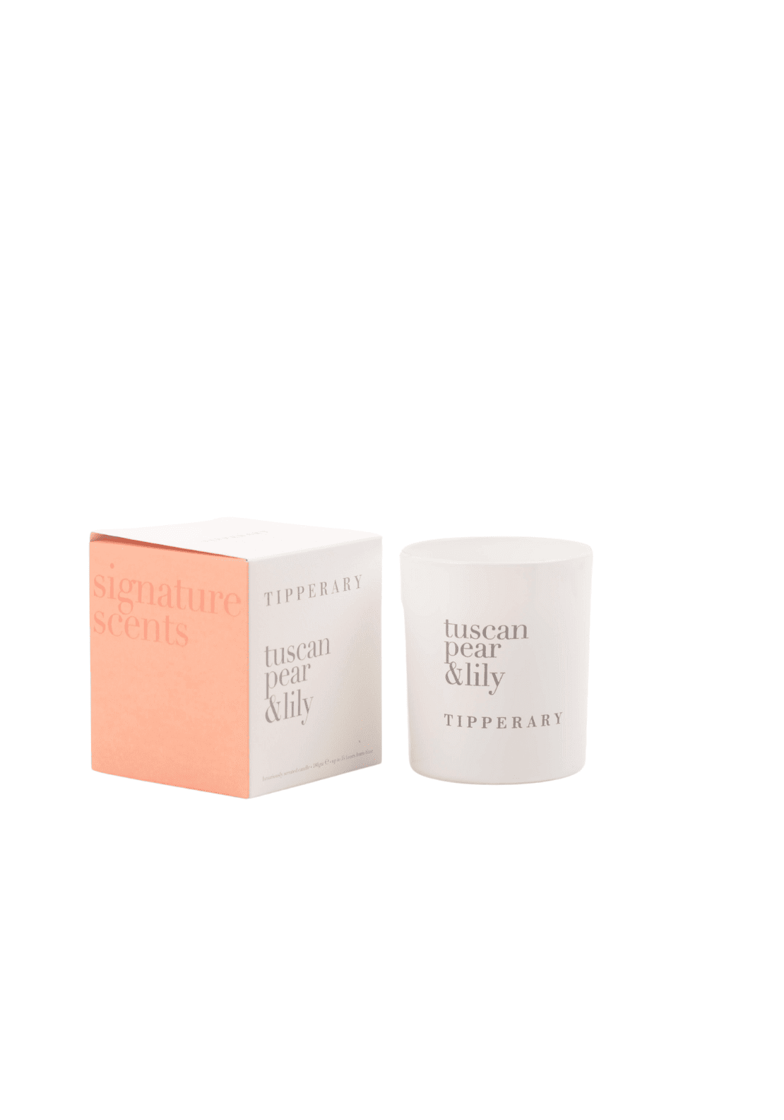 Tipperary Crystal Candle Jar - Tuscan Pear & Lily 1 Shaws Department Stores