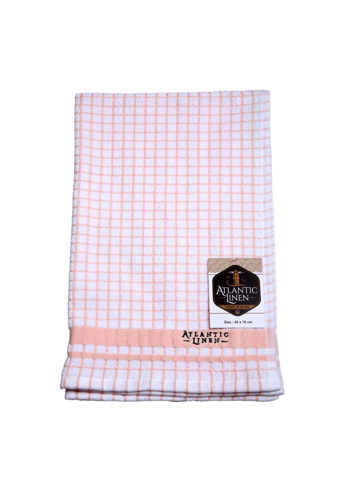 Atlantic Linen Superdry Tea Towel - Pink 1 Shaws Department Stores