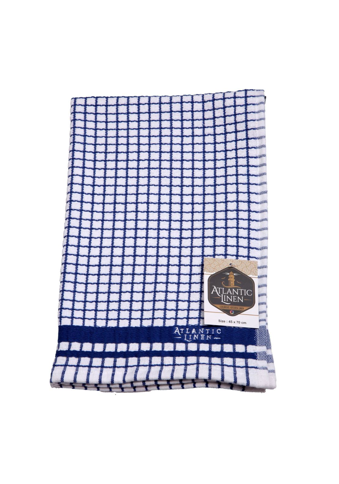 Atlantic Linen Superdry Tea Towel - Blue 1 Shaws Department Stores
