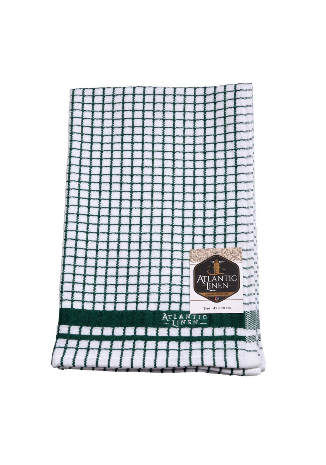 Atlantic Linen Superdry Tea Towel - Green 1 Shaws Department Stores