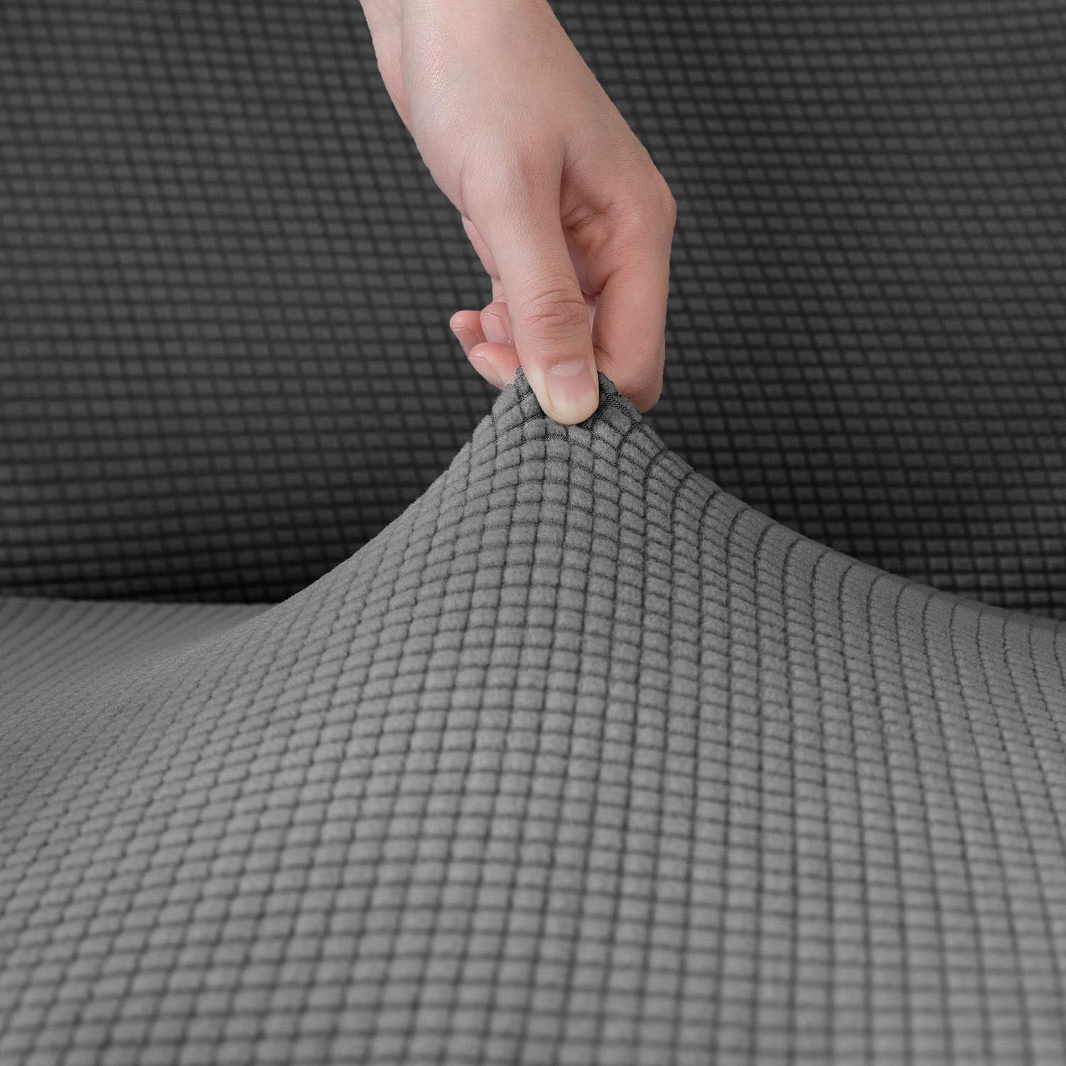 The Home Collection 3 Seater Delby Sofa Cover Charcoal 3 Shaws Department Stores