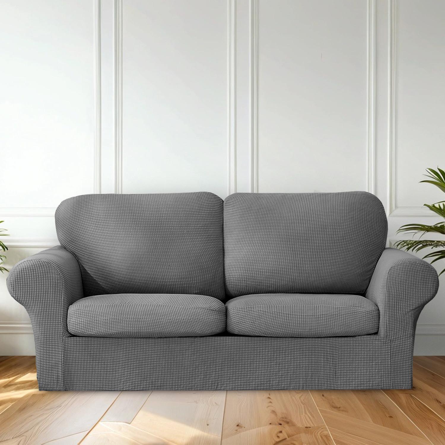 The Home Collection 3 Seater Delby Sofa Cover Charcoal 8 Shaws Department Stores