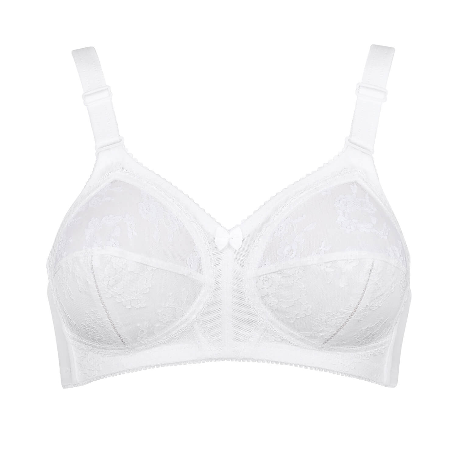 Triumph Doreen Non-Wired Bra - White 1 Shaws Department Stores
