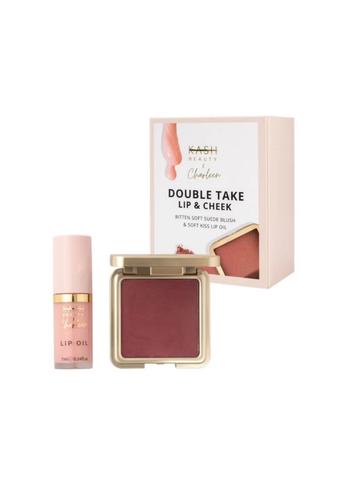 Kash Beauty X Charleen Double Take Lip & Cheek Christmas Set - No Colour 1 Shaws Department Stores