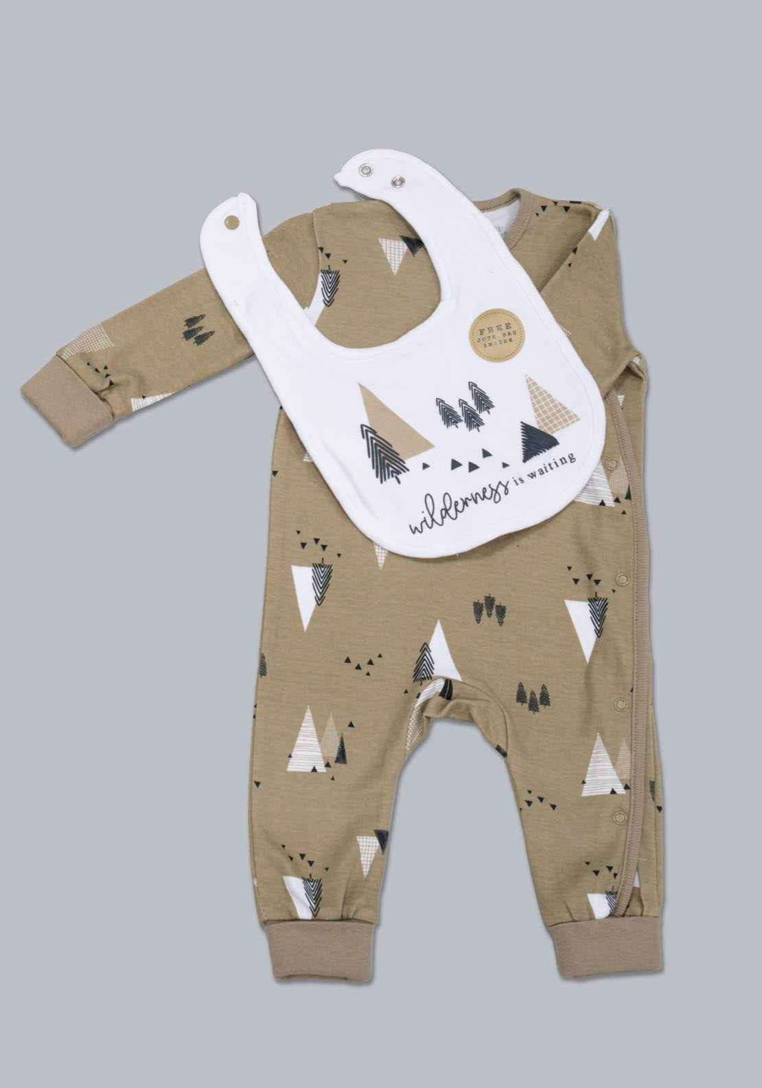 Jainco Homegrown 5 piece 100% Cotton Wilderness Print Layette Set - Green 2 Shaws Department Stores