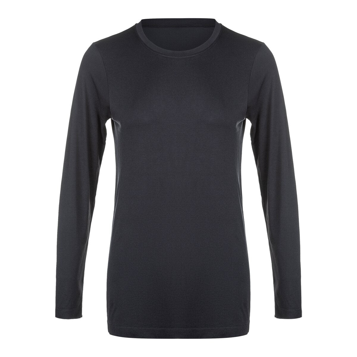 Athlecia Julee Womenswear Loose Fit Long Sleeve Seamless Tee - Black 6 Shaws Department Stores